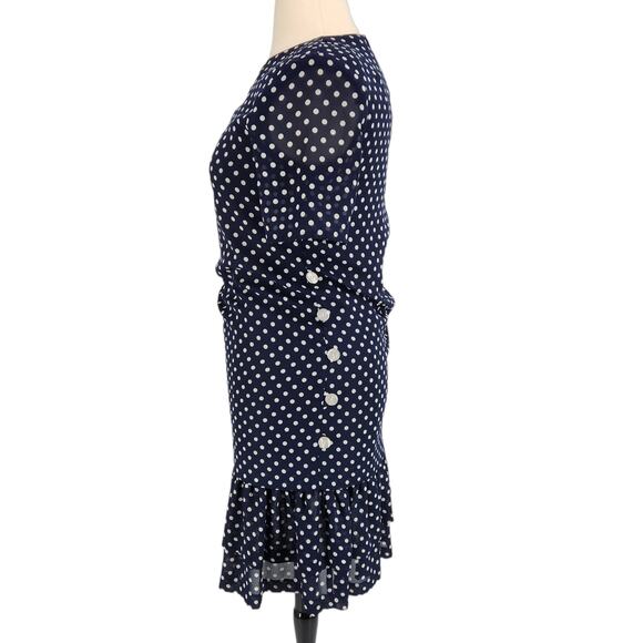 Vintage 80s California Design by Dorothy Samuel Dots Dress - Picture 5 of 7